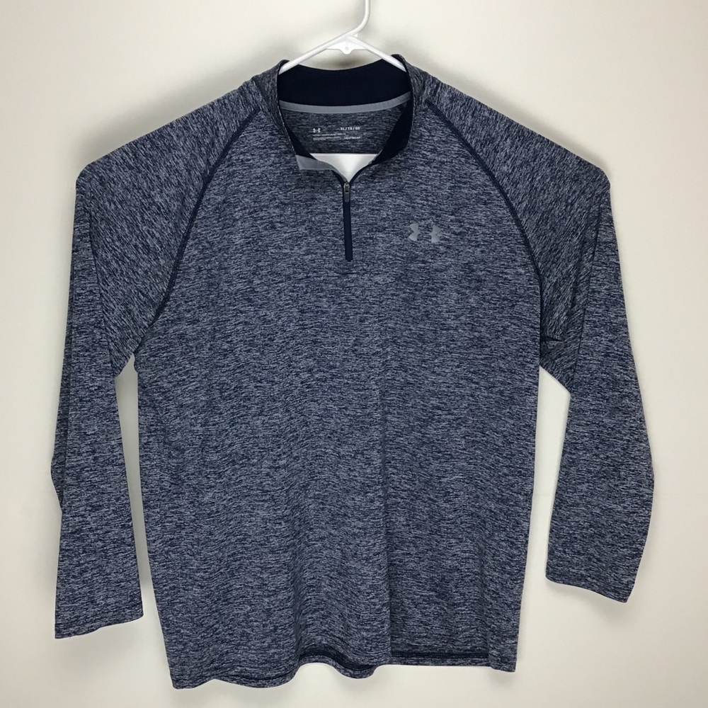 Under Armour HeatGear mens long sleeve quarter zip pullover XL